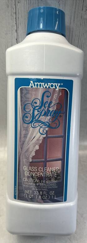 427879-a Amway Vintage See Spray Concentrate Glass Cleaner 33.8 Fl.oz. Nos Sealed 1994