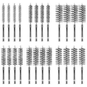 A-77110 Aoklit 24 Pcs Bore Brush For Drill Stainless Steel Wire Cleaning Set Abrasiv