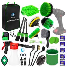 Apex Lane 198715056037 31 Pcs Car Detailing Kit Brush Set Auto Drill S