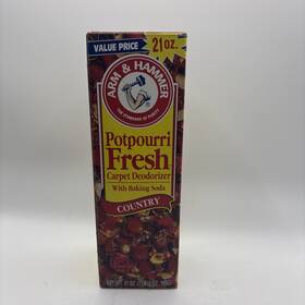 Arm & Hammer 033200113003 Vtg 1993 And Potpourri Fresh Carpet Deodorizer Country 21 Oz Nos Read