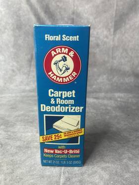 Arm & Hammer 033200113300 And Floral Scent Carpet Room Deodorizer Vintage Box Sealed