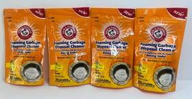 860091 Arm & Hammer 4 Pack Foaming Garbage Disposer Cleaner Odor Eliminator Citrus Scent