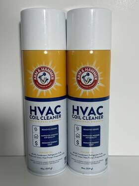Ahcc-19 Arm & Hammer Lot Of 2 And Biodegradable Air Conditioner Spray 19 Fl. Oz Coil Cleaner