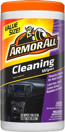 10274b Armor All Car Cleaning Wipes For Interior And Exterior 50