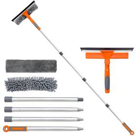 Artipoly 680306175468 Professional Window Squeegee Cleaner 2 In 1 Shower With Extension Pole