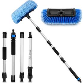 Car-072 Artipoly 72 Inch Car Wash Brush - Extendable Soft Bristle With Hose Attachment And Switch