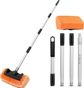 Car034 Artipoly 65 Inch Car Wash Brush With Extension Pole 12 Dip Soft Five-sided