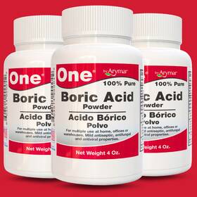 Arymar 603514900042 100% Pure Boric Powder Granulated Multi-purpose Cleaner 4 Fl Oz 3-pack