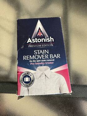 Astonish 060060211636 Stain Remover Bar Set Of 3. On The Spot Removal For Laundry