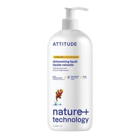 13182 Attitude Dish Soap Ewg Verified Plant-based And Vegan Dishwashing Liquid Naturally De