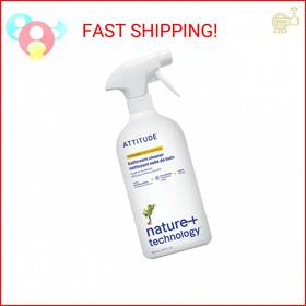 Attitude 626232104806 Bathroom Cleaner Spray Ewg Verified Plant-based And Vegan Safe For Bat