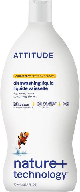 13172 Attitude Bio Spectra Dishwashing Liquid Ewg Verified Vegan Dish Soap Plant Based Natural
