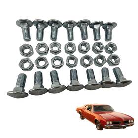 Auto Bcd-mh035 28-pack Front And Rear Bumper Bolts Kit Stainless Cap For 1964-1972 Chevelle Nova