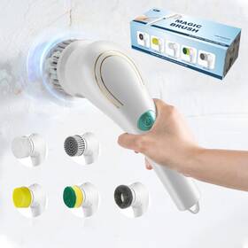 Awesqcq 658099996898 Electric Spin Scrubber Handheld Cordless Rechargeable Cleaning Brush