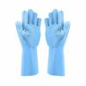 B07khvyxhq Unbranded Pair Silicone Dishwashing Gloves Cleaning With Scouring Pads