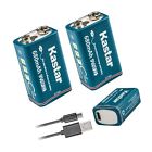 Ba-2b-li9v Kastar Pack Micro Usb Rechargeable Polymer Battery Works Wit