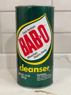Bab-o 072319002143 Cleanser Powder Fast Action Bleaches Stain Remover Cleaner 14 Oz New