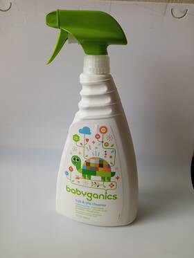 Babyganics 813277010166 New Tub And Tile Cleaner Spray Organic Fragrance Free 32oz Bottle