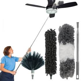 Ccs-3p-01 Bahtoiuy 100 Inch Long Handle Duster With Extension Pole Bendable Ceiling Fan Cleaner Kit