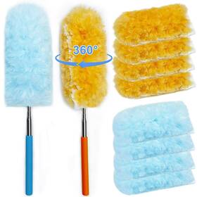 Fta0021 Baidoon Extendable Microfiber Feather Duster With 2 Up To 30 Inches Telescoping Pole