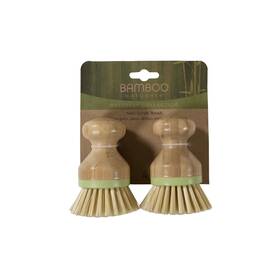 Bamboo Naturals 714415468019 Greenery Mini Scrub Brush Made Of Sustainable And Recycled Plastic