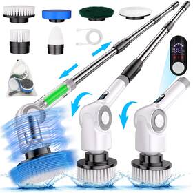 Bamifun 632125918986 Angle Adjustable Spin Scrubber Cordless Cleaning Brush With 3 Speeds
