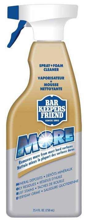 Bar Keepers Friend 071618117244 More Spray Foam 25.4 Oz - English/french Multipurpos