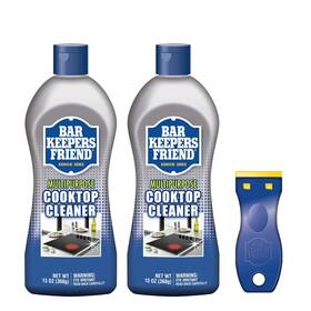 Bar Keepers Friend 071618516382 Cooktop Cleaner 2 X13 Oz Scraper Multipurpose Liquid Stovetop Cleanser Safe
