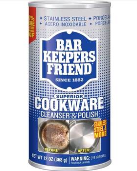 11533 Bar Keepers Friend Cookware Cleaner Polish 12 Oz Pack Of 2 For Stainless Steel