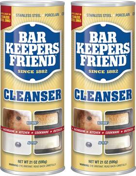 Bar Keepers Friend 445031768773 Powder Cleanser 21 Oz - Multipurpose Cleaner And Stain Remover