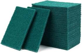 Bay State Importers 732131379358 100 Pack - Heavy Duty Scouring Pad Green Scrubbing Pads Bulk Dish Scrubber