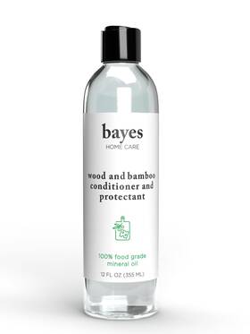 Bayes 850290001610 Food Grade Mineral Oil For Cutting Board - Bamboo