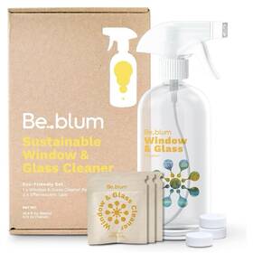 Dazz5 Be Blum Window And Glass Cleaner Starter Kit 1 Reusable Spray Bottle 3 Tablets