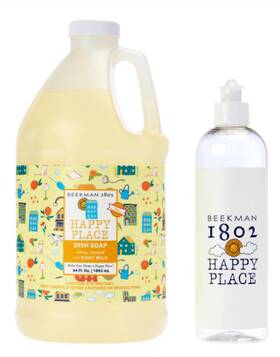 842750 Beekman 1802 Happy Place 64 Oz. Dish Soap With Dispenser - Citrus Scented