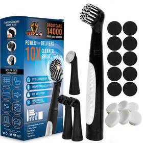 Beest 810148642990 Groutcare 14000 Rechargeable Electric Spin Scrubber - Bathroom Cleaning Brush