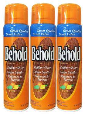 Behold 886449524648 Furniture Polish Citrus 12.5 Oz Pack Of 3
