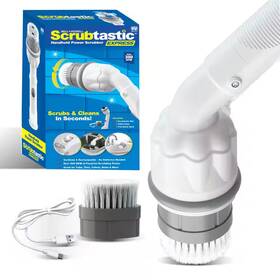 Bell Howell 445015149178 Scrubtastic Express Flat Brush Heads Electric Rechargeable Handheld Scrubber Pow