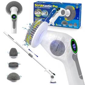 Bell Howell 744110645460 Scrubtastic Pro 43 Inch Multi-purpose Surface Rechargeable Electric Power Scrubbe