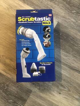 Bh-7667 Bell Howell Scrubtastic Max Spin Scrubber Electric Shower . Open Box