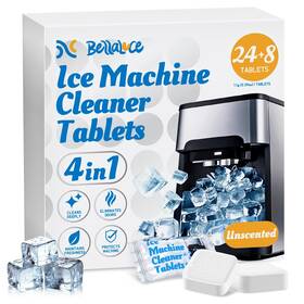 Bllc0008-fbm Bellaluce Ice Machine Cleaner Tablets Descaler 32 Pack Nickel-safe Countertop Porta