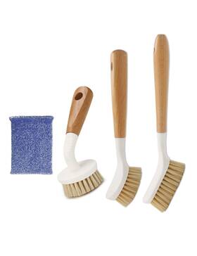 Ben Goose 746198892545 Sisal Dish Cleaning Brush With Bamboo Handle Scrubber Scrub For P