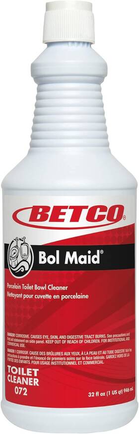 Betco Corporation 705353133183 Bol Maid Toilet Cleaner Mint Scent 1 Quart Pack Of 12