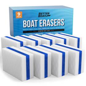 Better Boat 850009198440 Erasers 9pack By Cleaning Sponge For Scuff Marks And Grime M