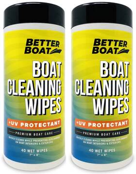 Better Boat 850009198785 2pk Cleaner Wipes With Uv Protection Marine Vinyl And Protectan