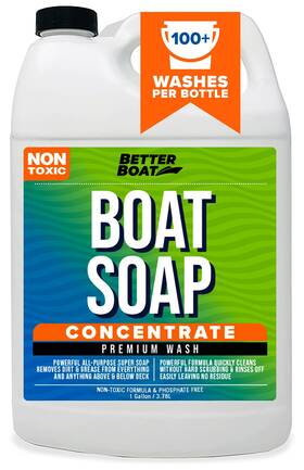 Better Boat 850009198808 Premium Grade Soap Marine Concentrate Cleaner Wash And Wax For Freshwater A