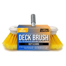 Better Boat 853910007566 Soft Deck Brush Heavy-duty Marine Head 8 Inch Bristle With Bumper 3