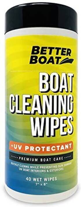 Better Boat 853910007672 Cleaner Wipes With Uv Protection Vinyl And Protectant Car L