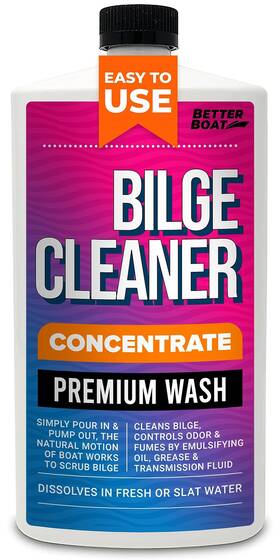 Better Boat 853910007832 Premium Bilge Cleaner Concentrate For Heavy Duty Cleaning Removes Grea