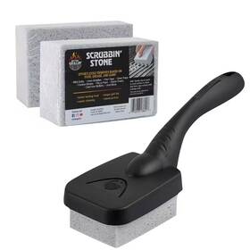 Better Grillin 445022469481 Scrubbin Stones And Handle Combo 2-pack