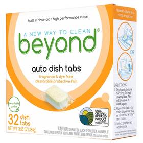 Beyond 013099037352 Auto Dishwasher 32 - Fragrance And Dye Free Certified Biobased. Powerful.